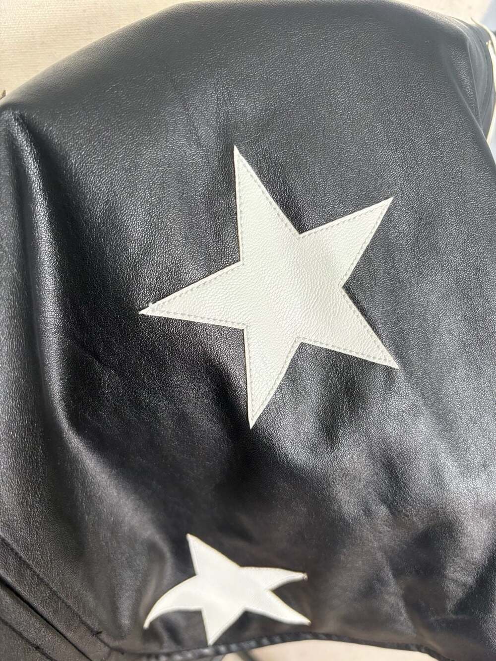 BuddyLove Black Star Faux Leather Mini Skirt - Picture 5 of 7